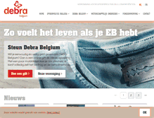 Tablet Screenshot of debra-belgium.org